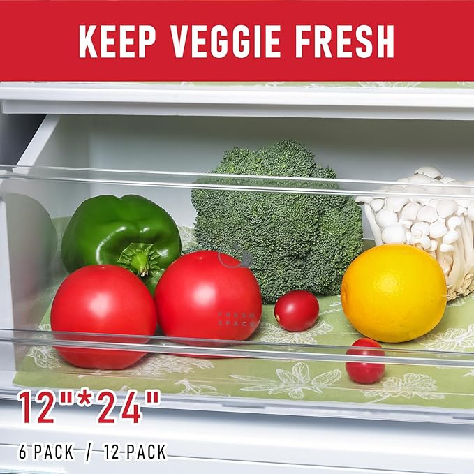 Cooyes Shelf Liner for Refrigerator & Drawer, Non-Adhesive Cabinets Liner for - Image 6