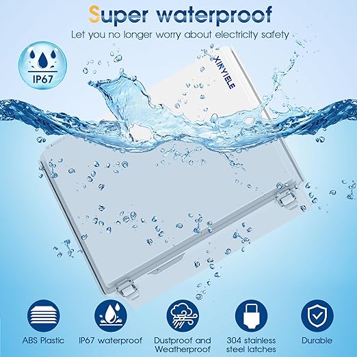 Waterproof Outdoor Project ABS Plastic Junction Box IP67 Weatherproof Dustproof - Image 2