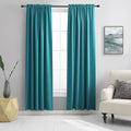 DONREN 84 Inch Teal Blackout Curtains by DONREN