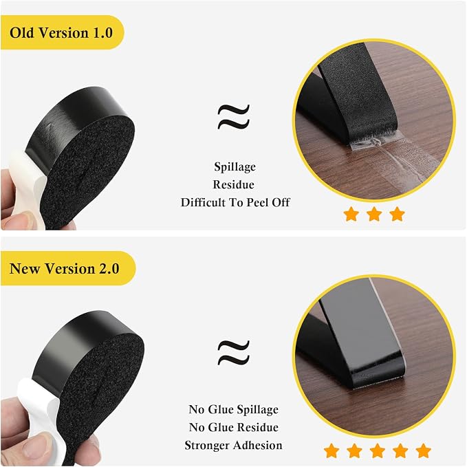 fowong Weather Stripping 1" W X 1/2" T, Open Cell Adhesive Foam Tape Maximum - Image 5
