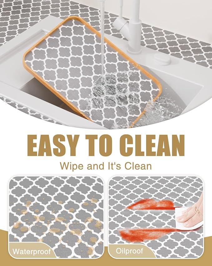 Shelf Liners for Kitchen Cabinets Non-Adhesive, Non-Slip Thickened Shelf Paper - Image 5