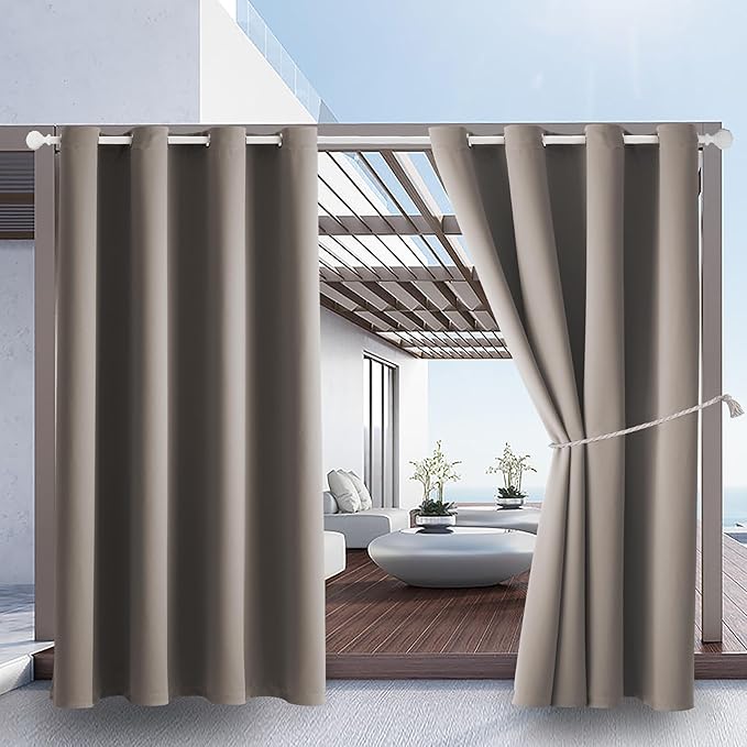 DIVA EN CAMINO DEC Outdoor Patio Curtain Waterproof Darkening Thermal Insulated by DivaenCamino