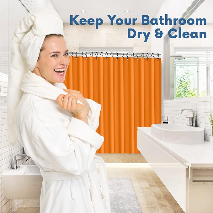 Premium Shower Curtain Liner, 6G PEVA Shower Curtain - Image 6