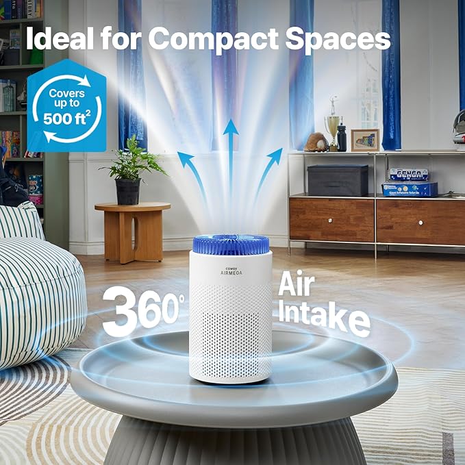 COWAY Air Purifier for Bedroom up to 500 ft², HEPA and Deodorization Filter for - Image 2