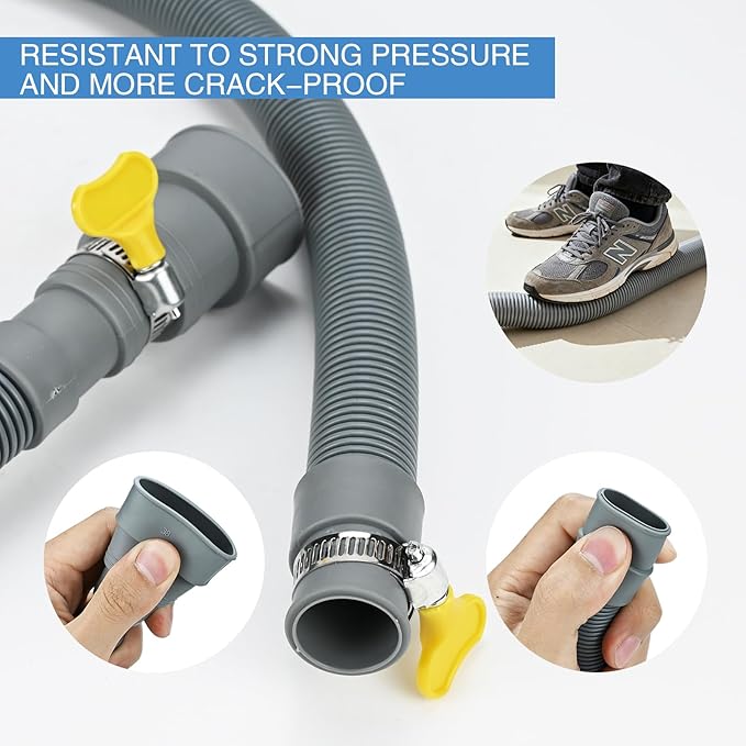 10ft Washing Machine Drain Hose Extension Kit, Universal 7PCS Set - Image 5
