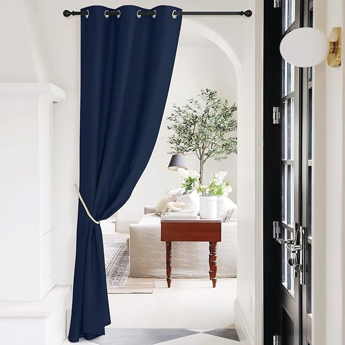 NICETOWN Blackout Curtains for Doorway, Thermal Insulated Light Blocking and - Image 2
