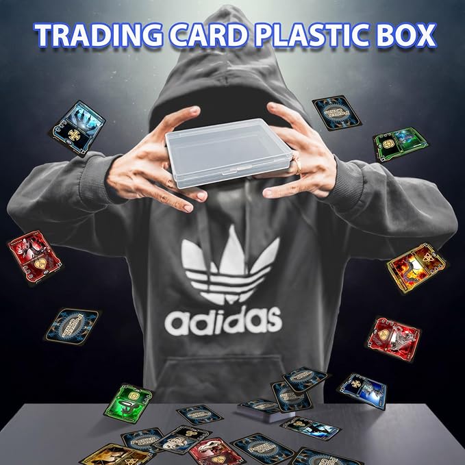 4 Pcs Mini Trading Card Case Clear Plastic Storage Box Game Card Deck Box Cards - Image 4