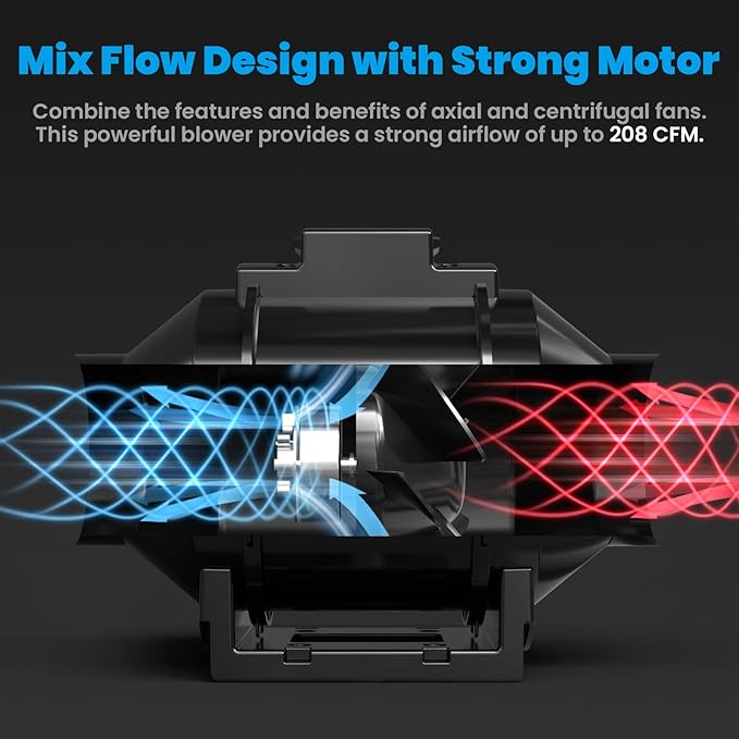 CloudStorm S4, Quiet 4” Inline Duct Fan - Image 4