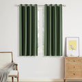 BULBUL Olive Green Velvet Curtains 63 inch Emerald Luxury Elegant Living Room by ModernShinyVelvetCurtains