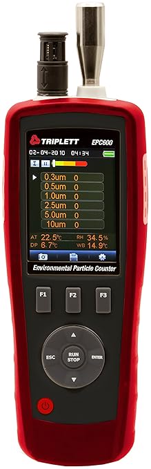 Triplett EPC600 Handheld Environmental Particle Counter and Air Quality Monitor by Triplett