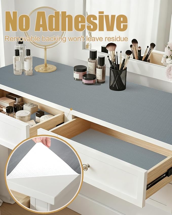 Shelf Liners for Kitchen Cabinets Non-Adhesive, Non-Slip Thickened Shelf Paper - Image 3