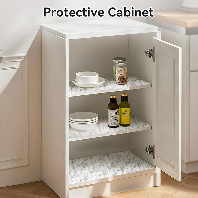 Viseeko Shelf and Drawer Liner for Kitchen Cabinet, Non-Adhesive Cabinet Liners - Image 7