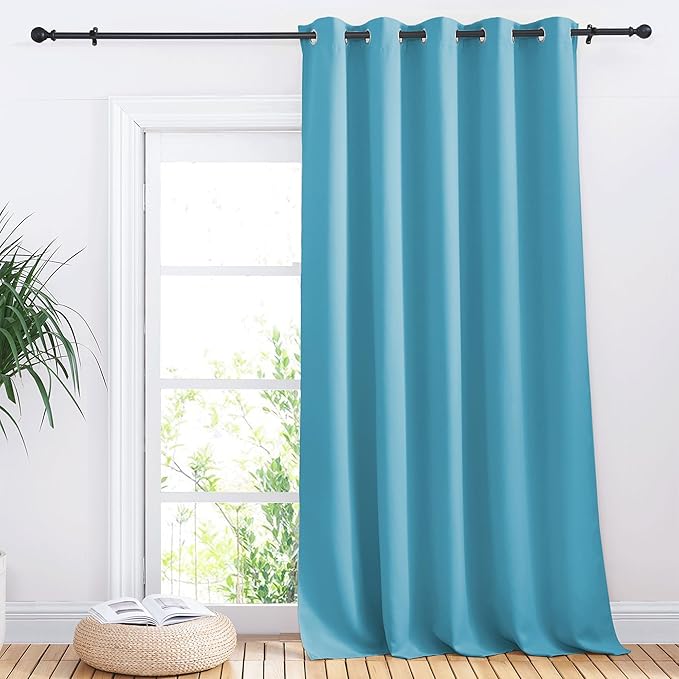 NICETOWN Sliding Door Curtains, Wide Thermal Blackout Patio Door Curtain Panel by NICETOWN