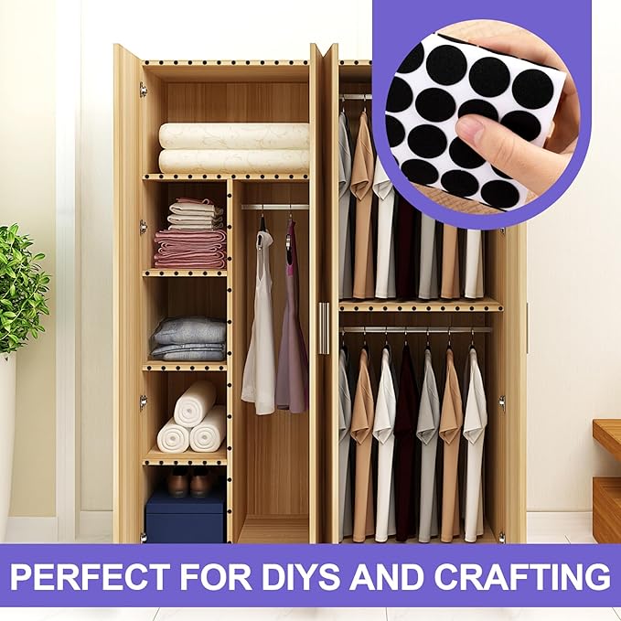 400 Pcs Small Felt Furniture Pads, Self-Adhesive EVA Foam Dot Circles, Round - Image 6