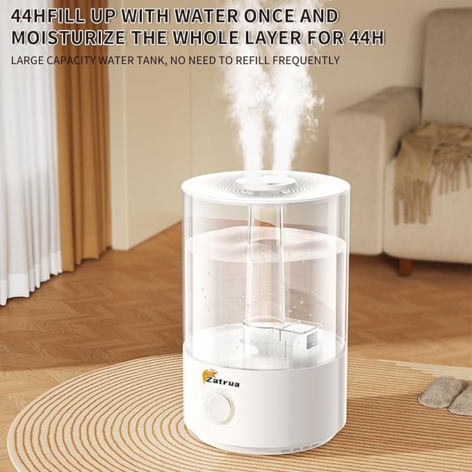 Zatura Dual Spray Large Capacity 5l Humidifier Home Desktop Fog Humidifier - Image 3