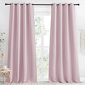NICETOWN Baby Pink Blackout Curtain 118 inch Long, W55 x L118, 1 Panel by NICETOWN