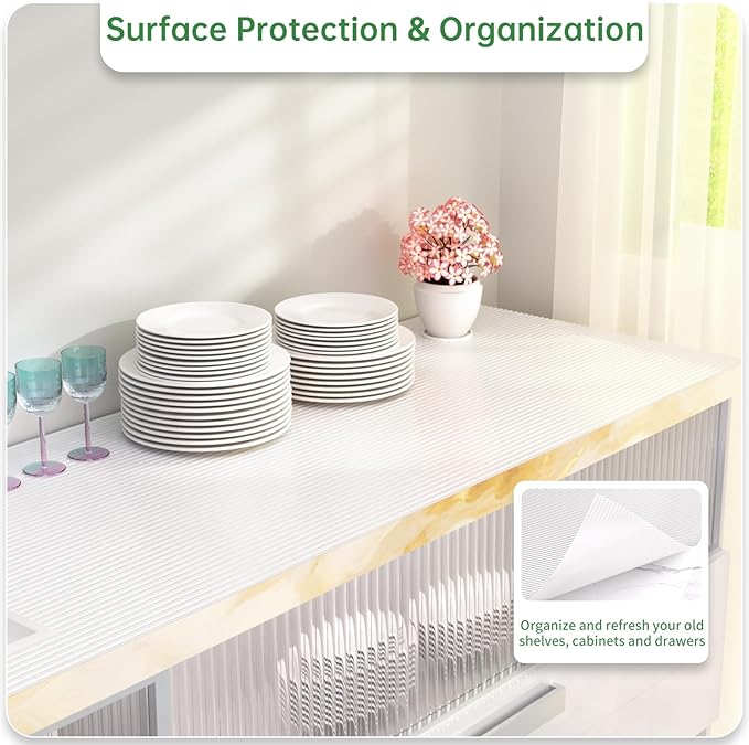 Shelf and Drawer Liner for Kitchen Cabinet, Non-Adhesive 18in x 360in - Image 5