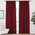 NICETOWN Christmas Burgundy Blackout Window Draperies Curtains by NICETOWN