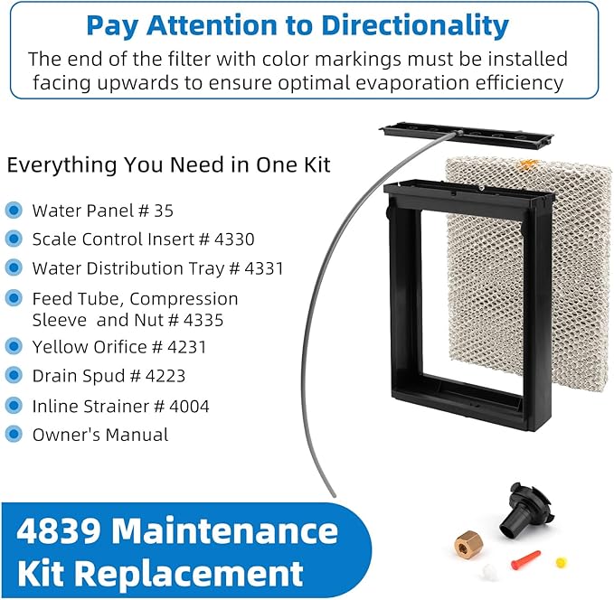 4839 Maintenance Kit with Model 35 Water Panel Humidifier Filter Replacement - Image 2