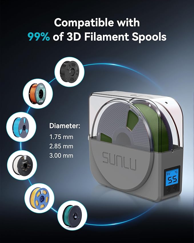 SUNLU Official Filament Dryer S1 Plus, Built-in Circulation Fan, Filament Dryer - Image 5