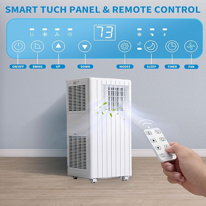 Portable Air Conditioners, Cool up to 350 Sq. Ft, 000 BTU 3-in-1 Movable AC - Image 5