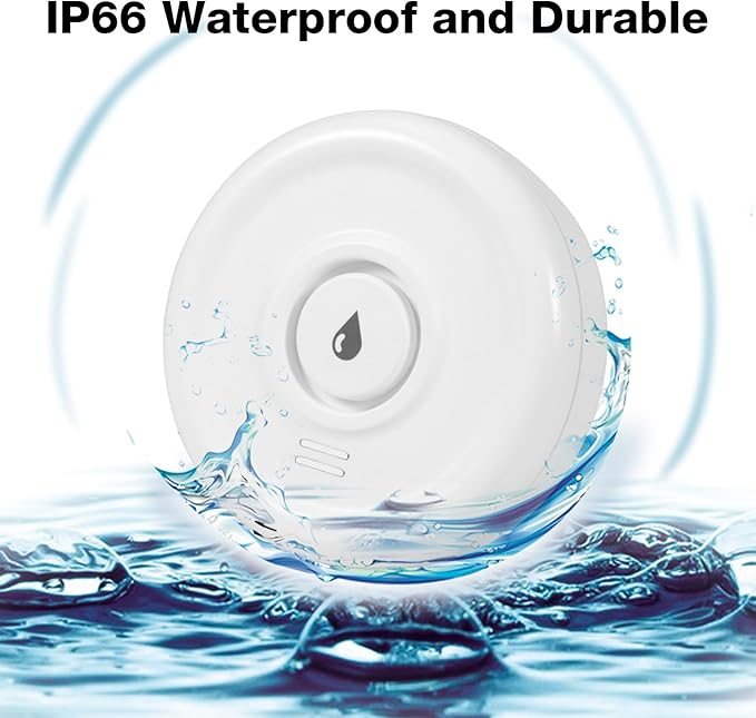 WiFi Water Leak Sensor, 100 dB Water Alarm Leak Detector, - Image 4