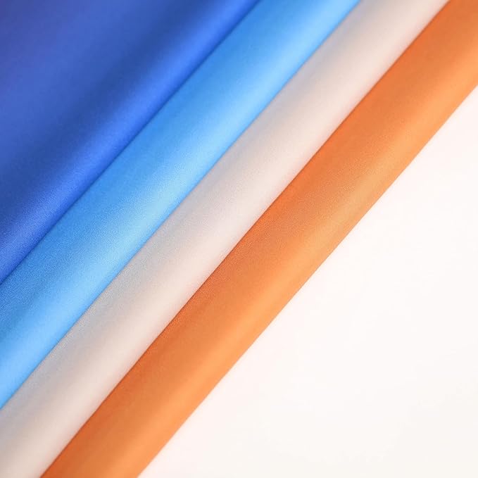 L.Z.E Navy Blue Orange Ombre Privacy Curtains 96 Inches Long - Image 6