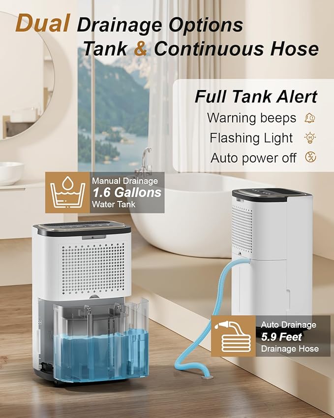 4800 Sq. Ft. Dehumidifier for Basement, 50 Pint Quiet Dehumidifiers for Home - Image 6