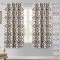 H.VERSAILTEX Blackout Curtains Printed Design 63 Inch Length 2 Panels Set by HVERSAILTEX