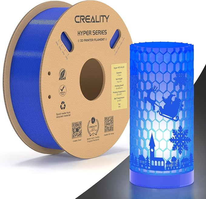 Official Creality Hyper PETG Filament, High Speed 600mm/s 3D Printer Filament by Creality
