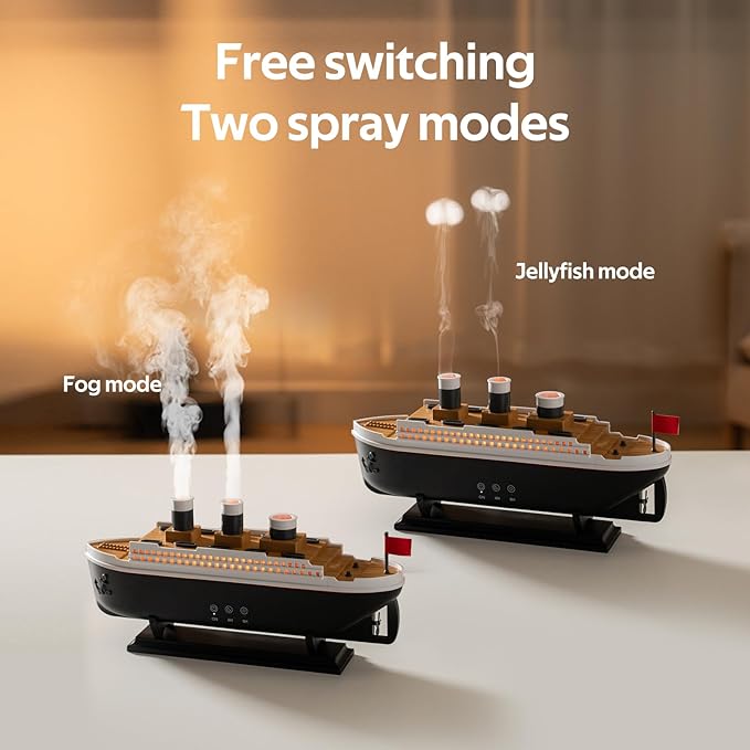 Titanic Humidifier 250ml, Essential Oil Diffuser Cool Mist Ultrasonic Aroma - Image 2