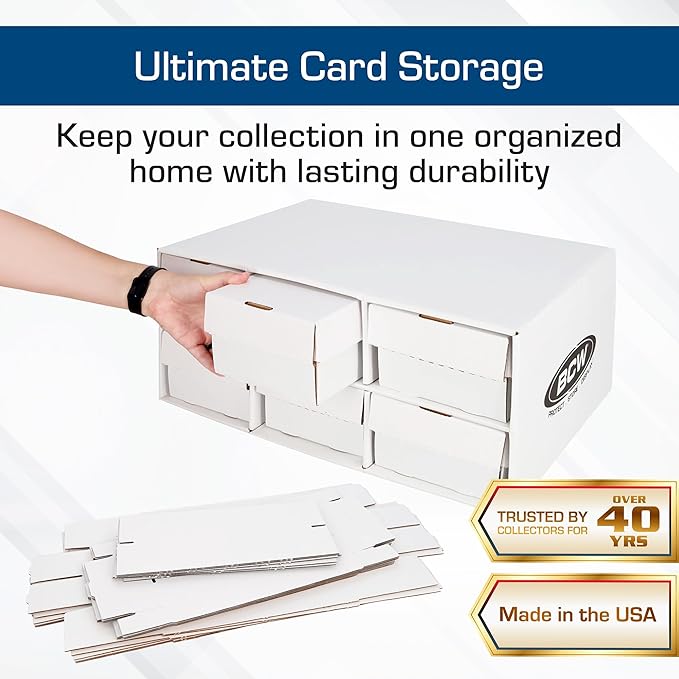 BCW 1600 Count Two Row Card House Storage Box - Image 2