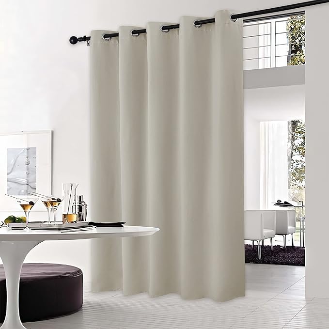 NICETOWN Natural Bedroom Blackout Curtain Panel, 1 Panel, 70 x 84 inch - Image 2