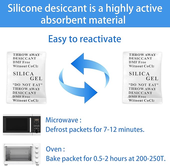 25 Pack 5g Silica Gel Desiccant Bags - Image 3