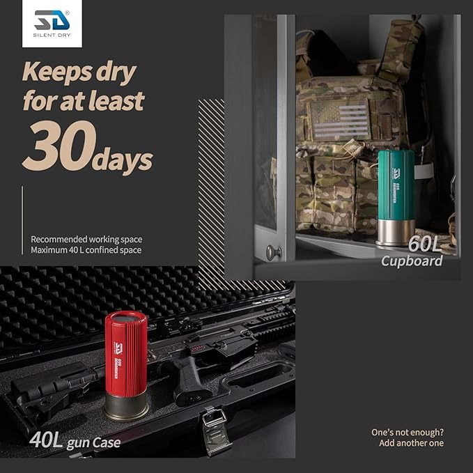 SILENT DRY Cordless Gun Safe Dehumidifier – Reusable Mini Dryer - Image 4