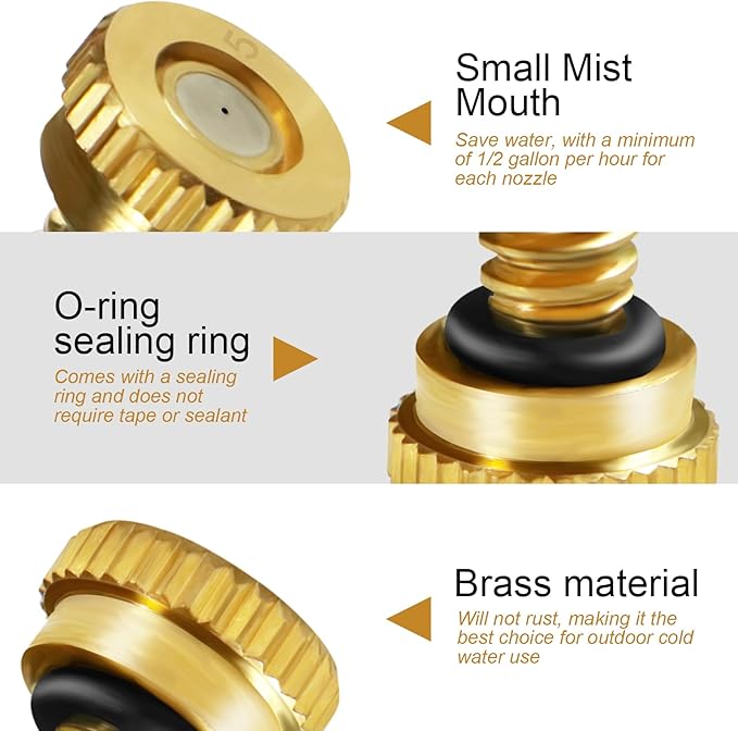 KUWAN 30pcs Brass Misting Nozzles - Image 3
