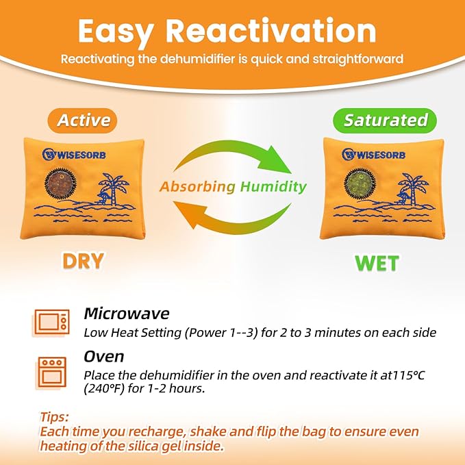 100gx5pcs Rechargeable Desiccant Packs - Image 2