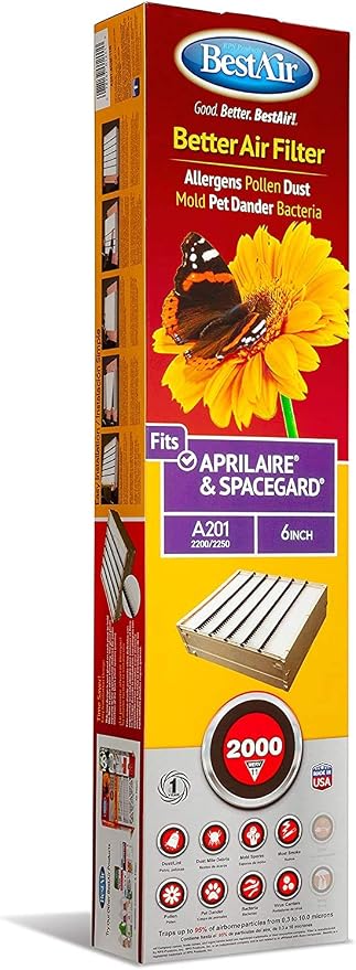 BestAir A201-SGM-11R AC Furnace Air Filter, MERV 11, Without Cardboard Frame - Image 2