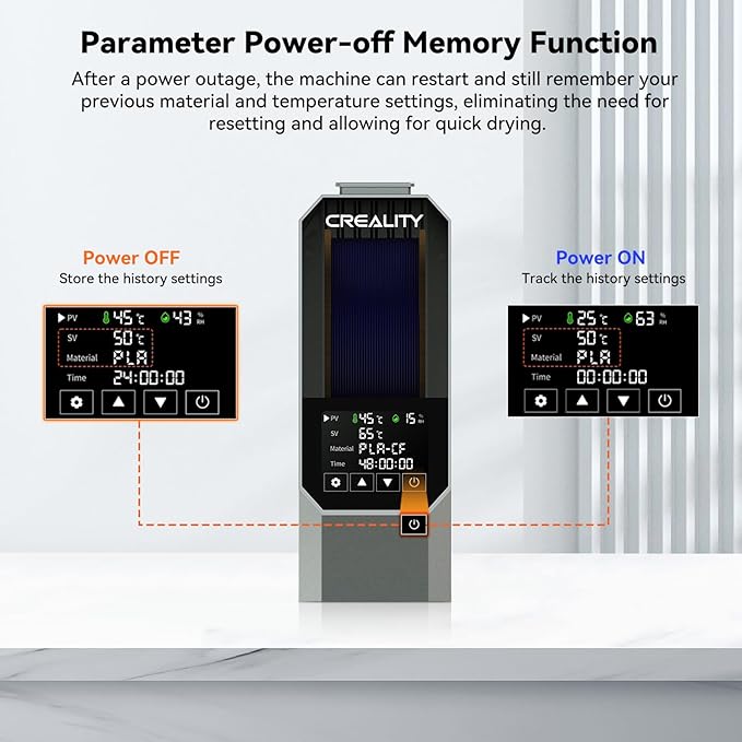Creality Official Space PI Filament Dryer, Upgraded 3D Printer Filament Dryer - Image 5