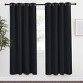 NICETOWN Black Blackout Curtain 78 inch Length, W55 x L78 Inch, 8 Grommets Top by NICETOWN