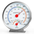 Indoor Outdoor Thermometer Hygrometer, Large Dial Wall Mount Waterproof by AXHHTVCGY