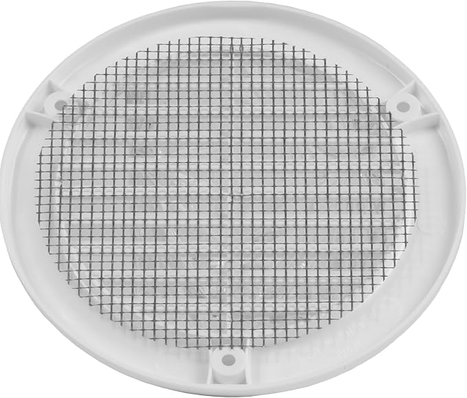 5-Pack 4" Round Air Vent Cover – White Plastic Soffit Air Vent Deflector - Image 9