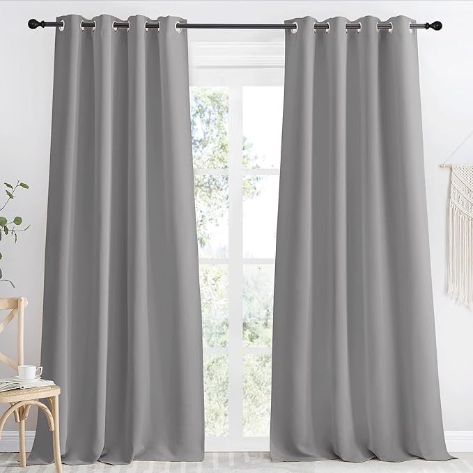 NICETOWN Blackout Curtain 118 inch Long, W55 x L118, 1 Panel, Thermal Insulated by NICETOWN