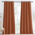 NICETOWN Blackout Curtain 118 inch Long, W55 x L118, 1 Panel, Burnt Orange by NICETOWN