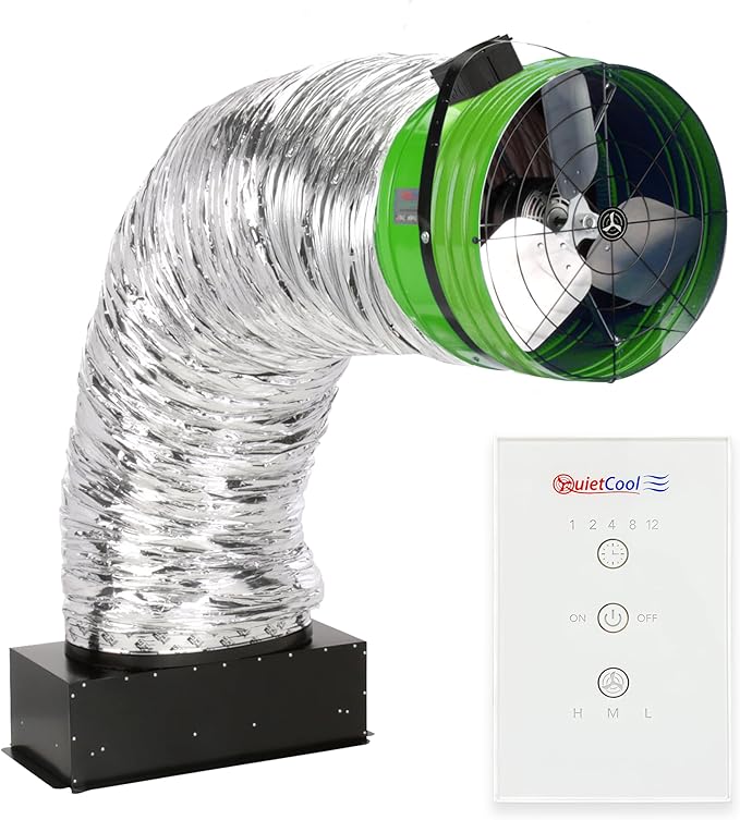 Quietcool QC ES-7000 RF Energy Saver Advanced Whole House Fan by QuietCool
