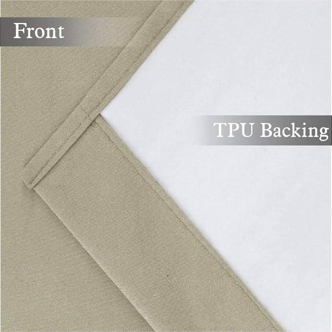Easy Home 2 Panels Blackout Tier Curtain - Image 4
