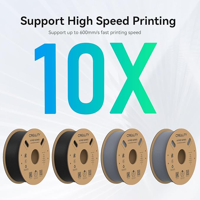 Creality Hyper PLA Filament 1.75mm, 30-600mm/s High Speed 3D Printer Filament - Image 4