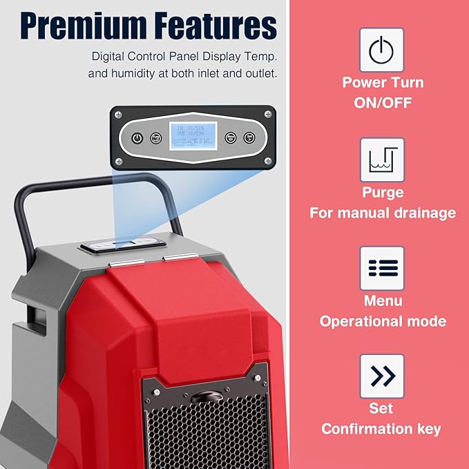 MOUNTO 180Pints LGR Industrial Dehumidifier - Image 7