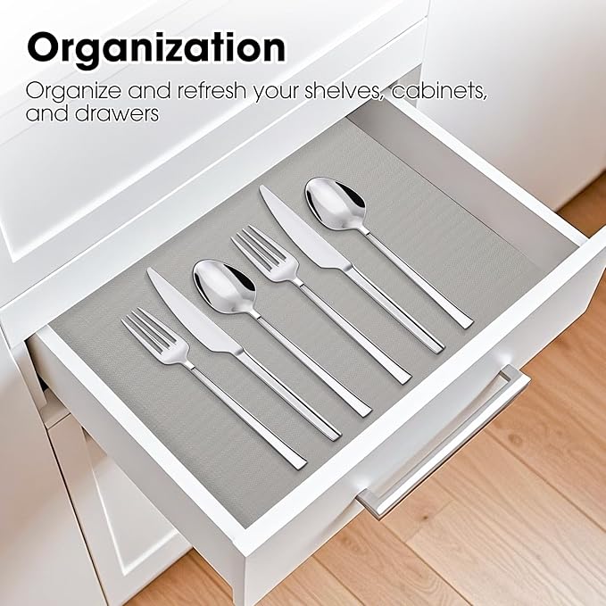 Drawer and Shelf Liner, Non-Slip Kitchen Cabinet Liners Non-Adhesive Thick - Image 7