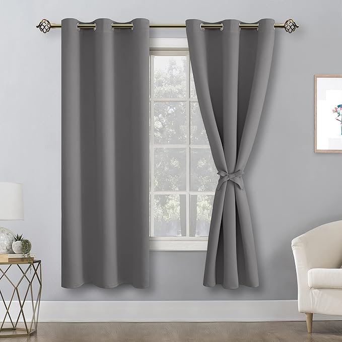 Hiasan Blackout Curtains for Bedroom, 42 x 63 Inches Length - Image 2